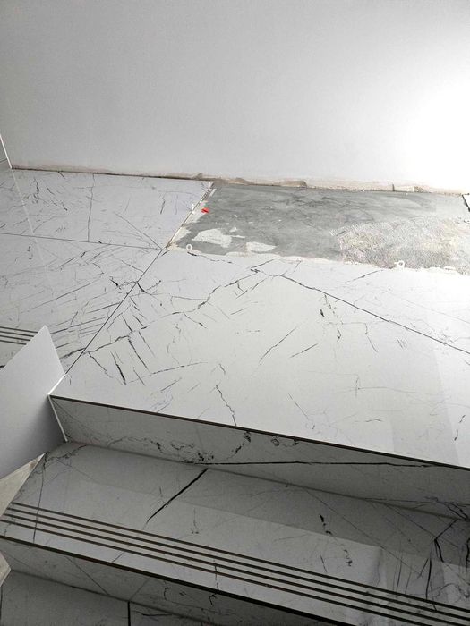 Płytka schodowa polerowana stopnica Marmo Thassos White 120x30