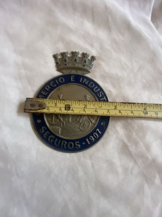 Placa de seguros comercio e industria 1907