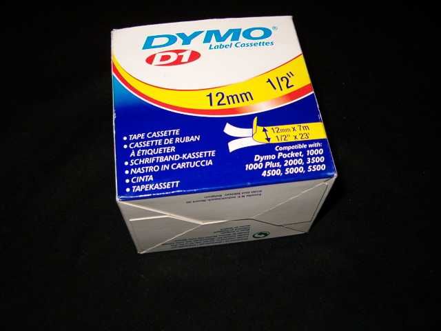 Fitas Dymo D1 12 mm x 7 mts