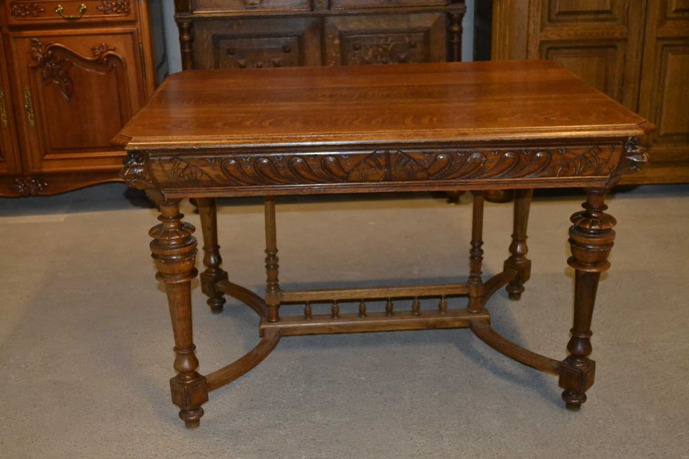 stół neorenesansowy .1900 . dąb