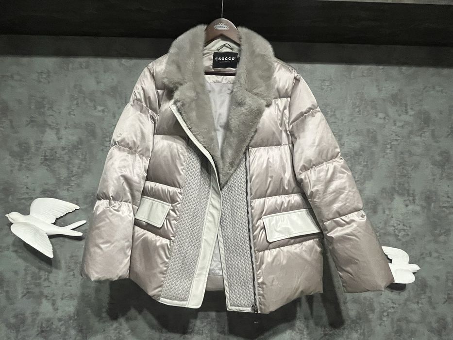 Куртка Пухова з хутром норки