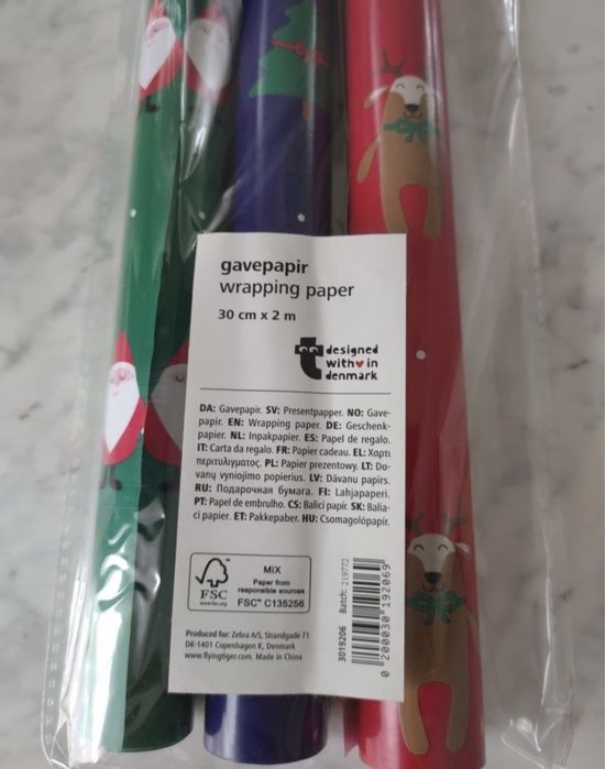 The Flying Tiger nowe wzorzyste papiery prezentowe