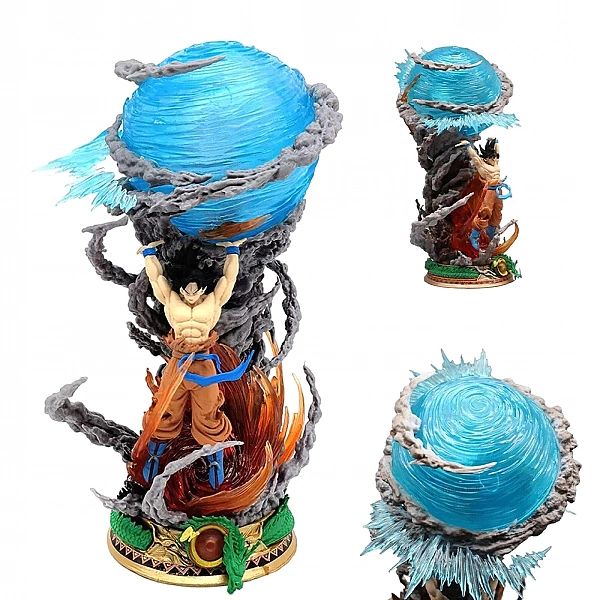 Figurka LED 3D Dragon Ball - Son Goku Anime 25cm Dekoracja Świecąca Br