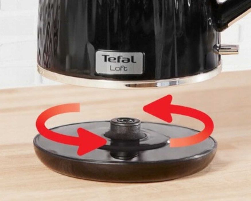 RETRO Czajnik Elektryczny Styl 1.7L 2400W Czarny Chromowany Wysyłka24H