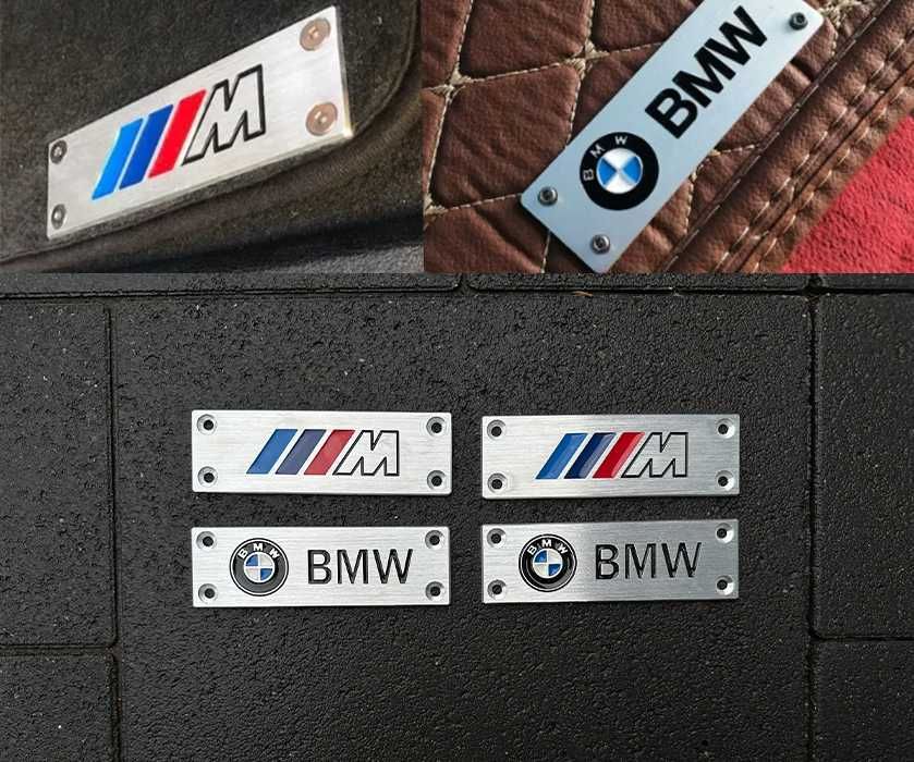 Металлические вставки шильдик для ковров BMW M E38 E34 F10 F30 E60 БМВ