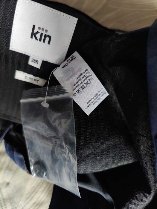 Джинсы брюки Kin by John Lewis wool trousers Англия w36 navy.