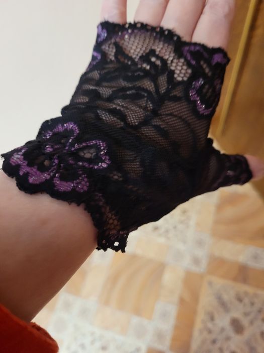 Перчатки 4 цвета кружево