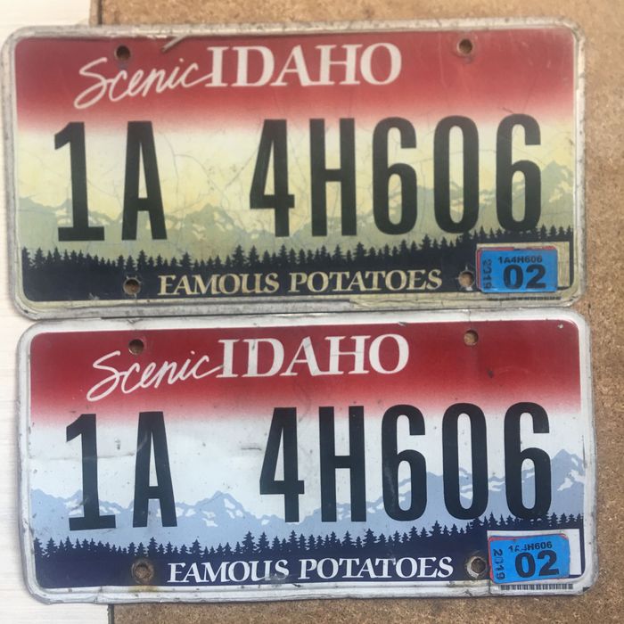 Номерной знак США USA plate номер парный пара два авто Металл оригинал