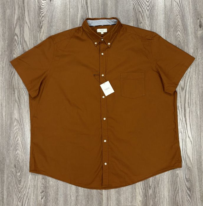 Next 4XL Хлопковая Мужская Regular Fit тенниска рубашка XXXXL xxxl 4xl  батал