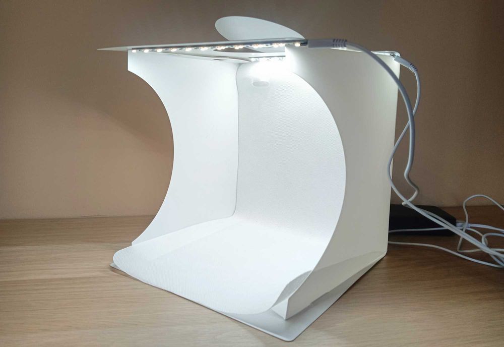 Namiot bezcieniowy do zdjęć | Lightbox | Studio fotograficzne LED