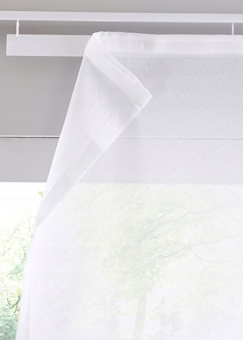 B.P.C zasłona panelowa biała prześwitująca 1 szt r.145x57 cm