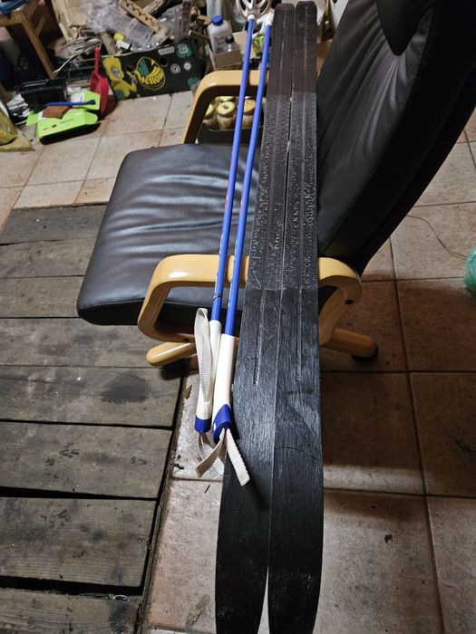 Narty biegowe dziecięce 140cm wiązania nnn