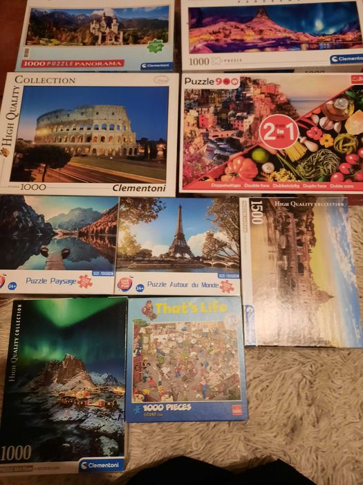 7 puzzles 1000 peças