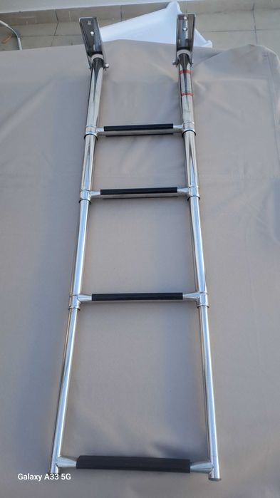 Escada Telescópica Inox 316 para Barco/Lancha – 4 Degraus