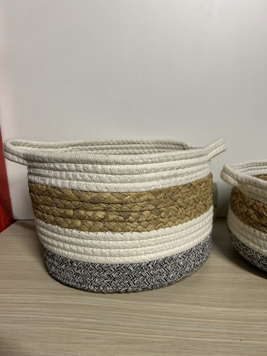 Zestaw 2 koszyków dekoracyjnych nr.6860