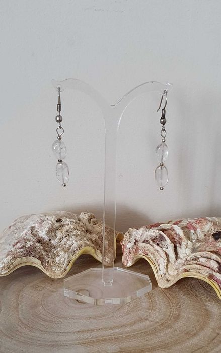 kolczyki kamienie Handmade