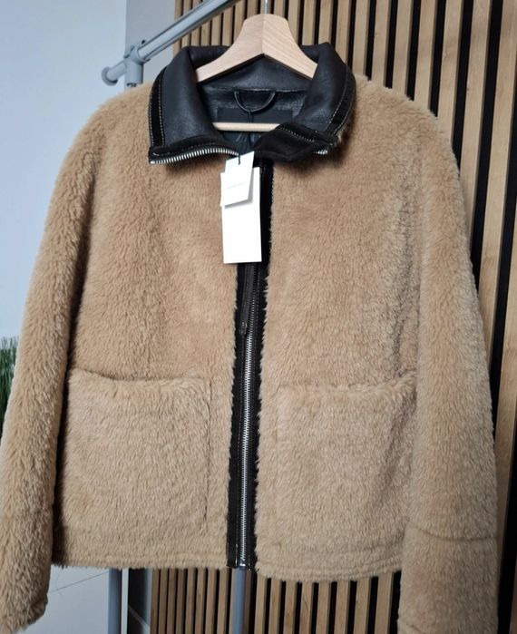 Kurtka baranek kożuszek  karmel S 36