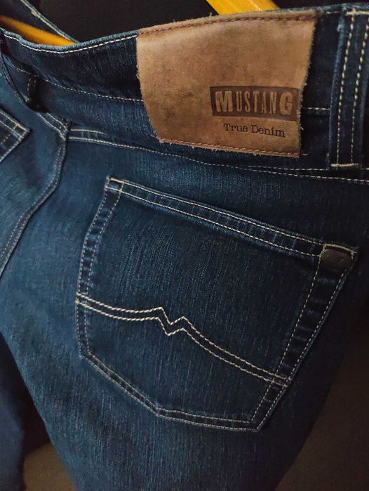 Джинсы Mustang Tramper jeans Germany w35 stretch navy.