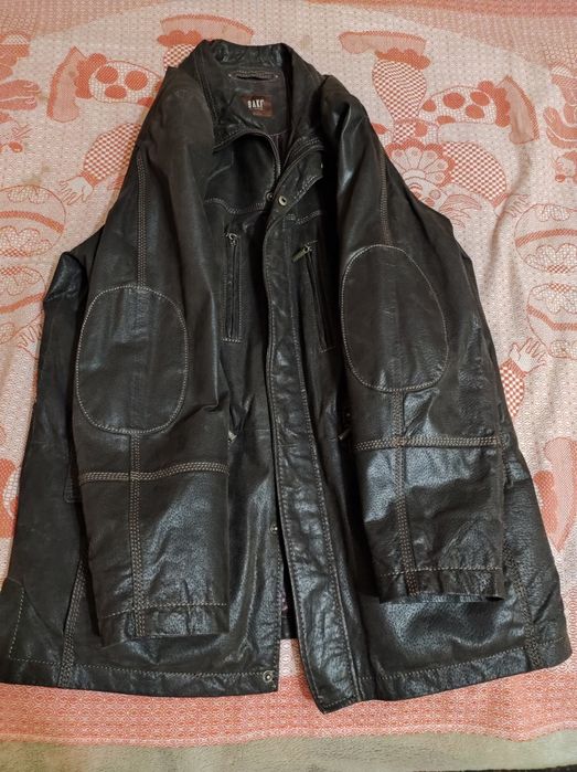 Куртка мужская демисезонная. Кожаная.
