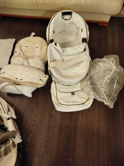 Spacerówka Wózek dziecięcy teutonia gondola fotelik 3w1