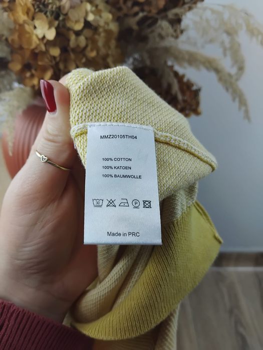 Bawełniany sweter Manzini na wiosnę sweterek kardigan bluza dzianinowa