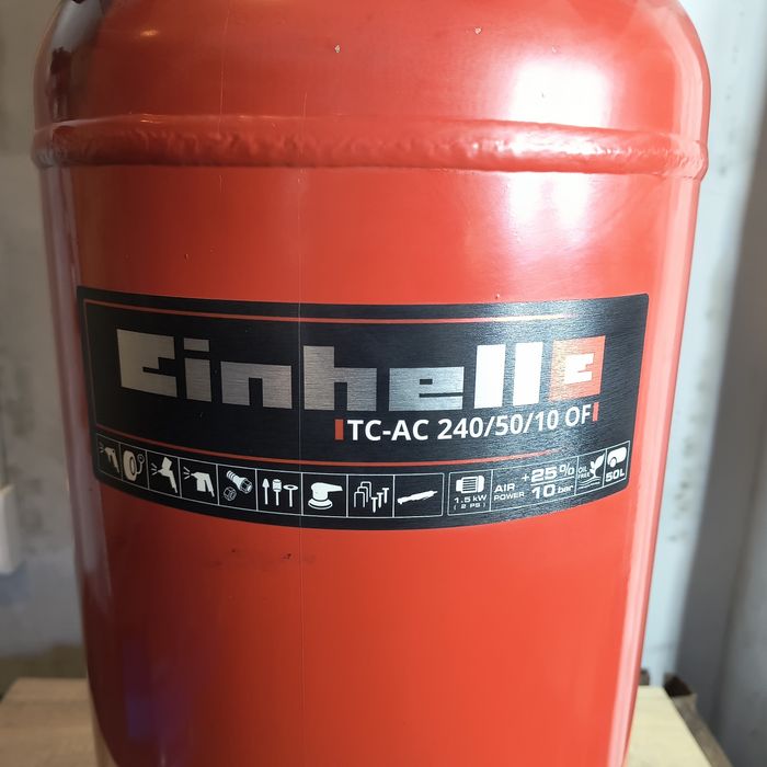 Kompresor bezolejowy sprężarka Einhell TH-AC 240/50/10 OF 50 l 10 bar