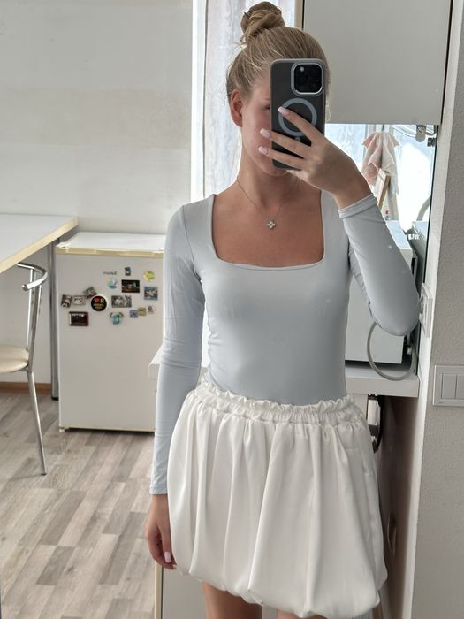 Кофта боди нежно голубая