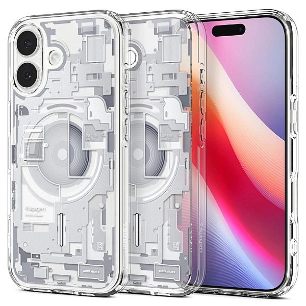 Etui Spigen Ultra Hybrid MagSafe na iPhone 17 Zero One - białe