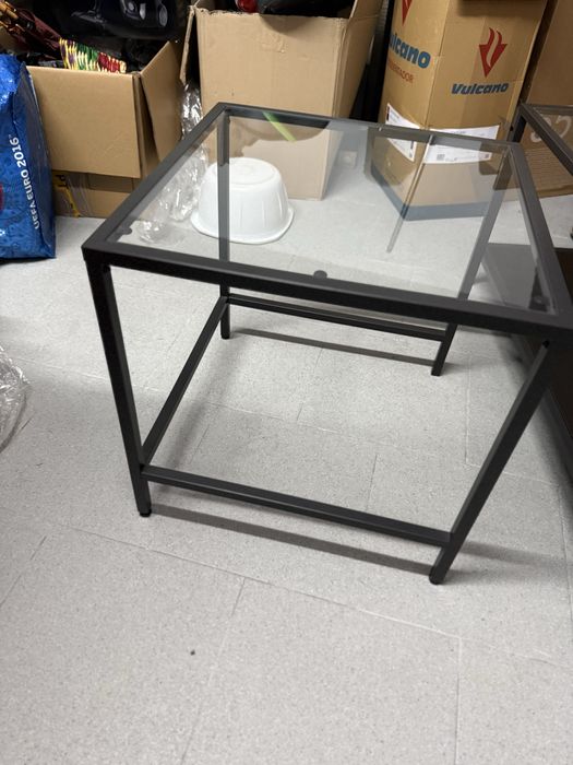 Conjunto de Mesa de centro e lateral para sala de estar