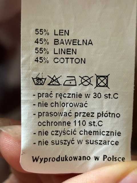 Sukienka damska Rozmiar 40 Len /Bawełna