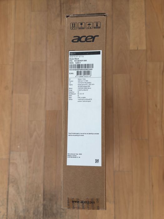 Laptop Acer Nitro 5 rtx3050ti +1tb pamięci
