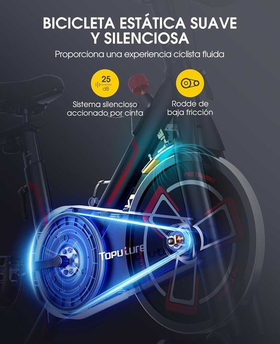 Bicicleta estática Topelure