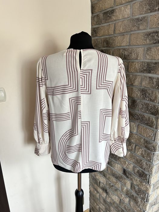 Kremowa bluzka H&M rozmiar M/38 wiskoza