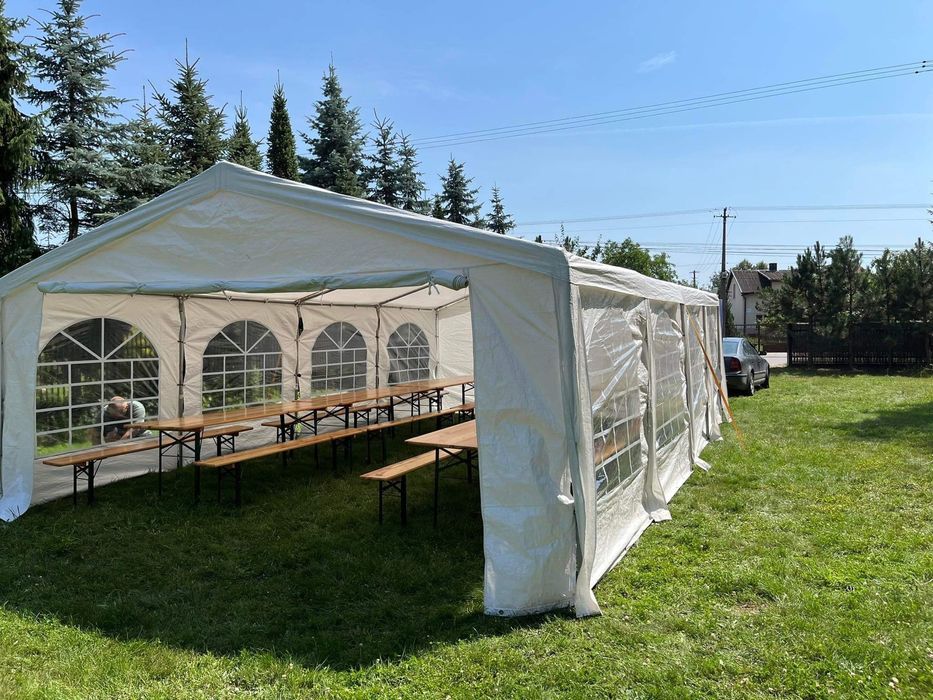 Namiot imprezowy 5x6, 5x8, stoły,obrusy, DMUCHANIEC