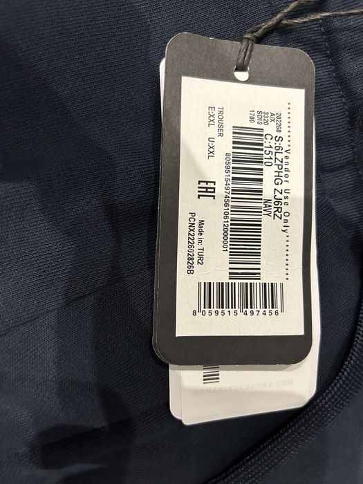 Мужские спортивные штаны Armani Exchange,XXL