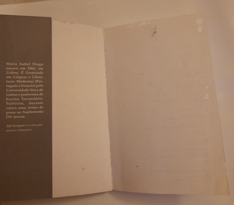 Livro,  "Até Sempre "
