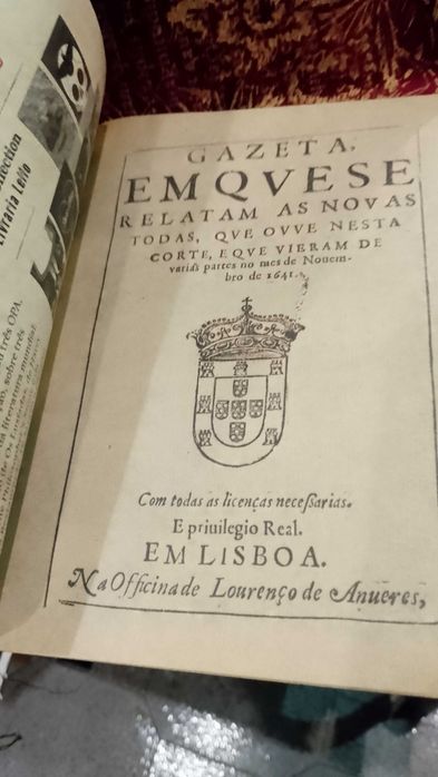 Gazeta da Restauração 1641 Fac-Símile