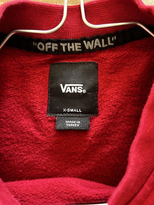 Sewatshirt bordeaux, tamanho S, Vans