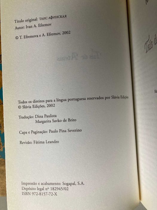 Taís de Atenas, de Ivan A. Efremov