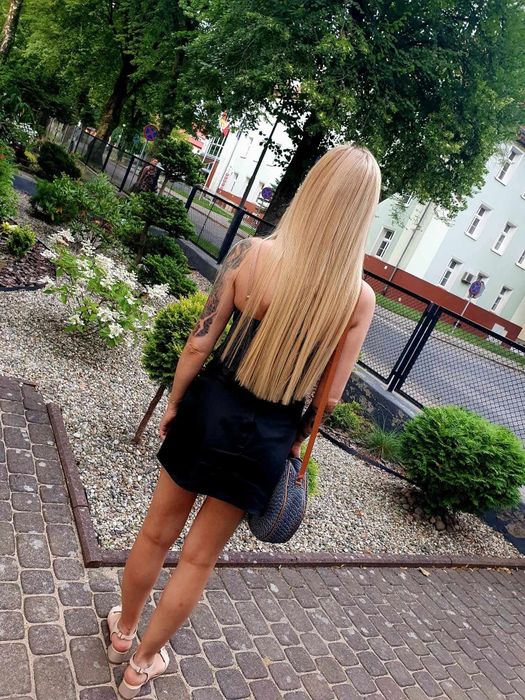 Włosy słowiańskie blond 60 cm / 100 g zakup z salonu Atelier  Smolarz