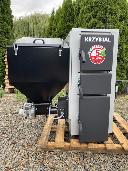 Kocioł Piec CO KRZYSTAL PELL-EKO TECHNIX 15 kW na pellet groszek drewno – SV200 5 Klasa