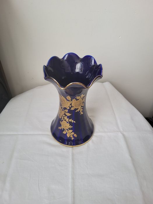 Wazon flakon kobalt WUNSIEDEL 20 cm