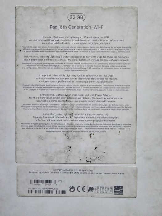 Ipad 6 geração 32GB