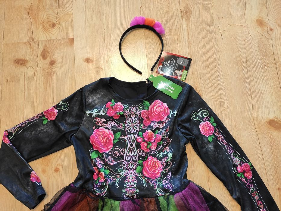 Nowa sukienka strój hiszpanka Koko czarownica 122 128