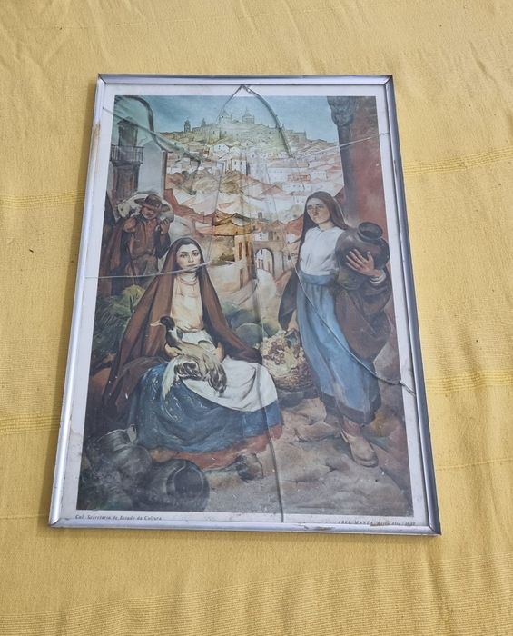 Quadro Antigo parede medidas nas fotos