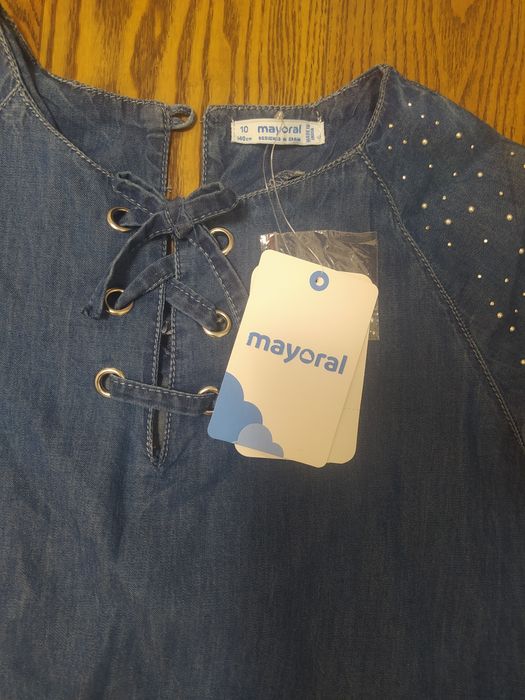 Плаття Майорал нове 140,джинсове