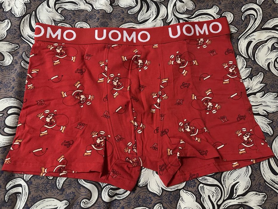 Боксерки чоловічі, подарунок, чоловіча білизна, труси новорічні