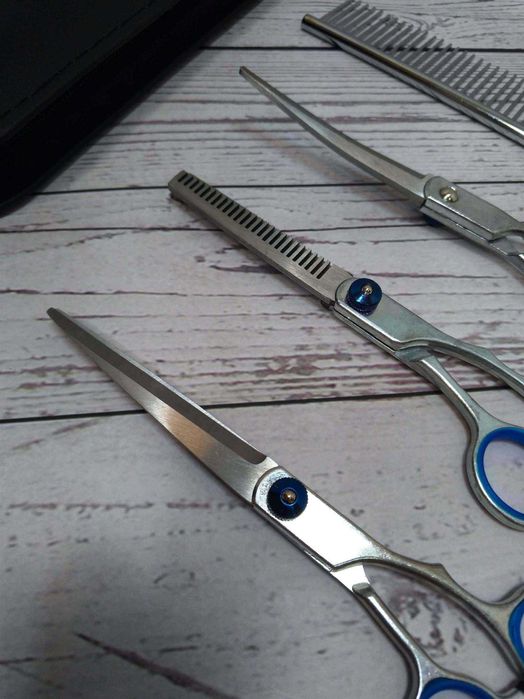 Набор ножниц для груминга домашних питомцев кошечек и собачек