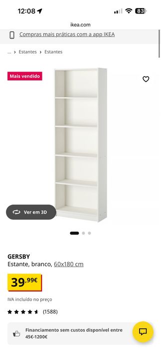 Duas estantes GERSBY Ikea
