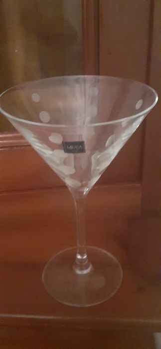 Oito luxuosas taças de Champanhe-Cristal